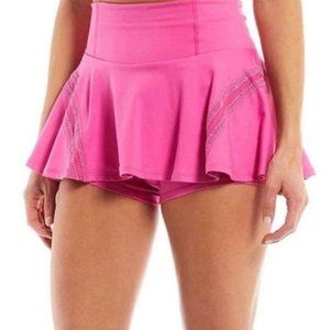 Free People Movement Women's Pink Pleats and Thank You Skort